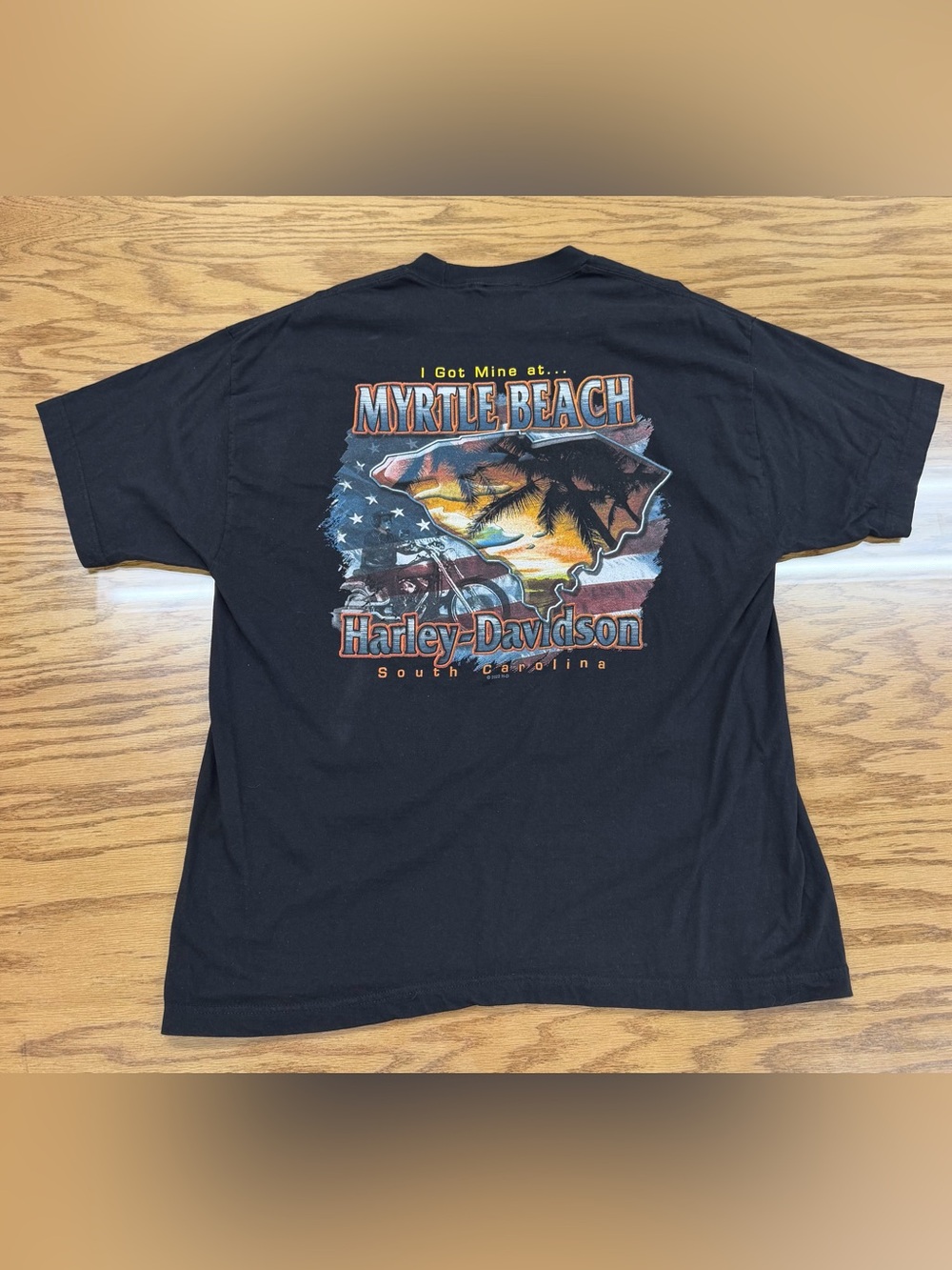 Harley-Davidson Myrtle Beach South Carolina Live Let Ride Graphic Shirt XL 21x29